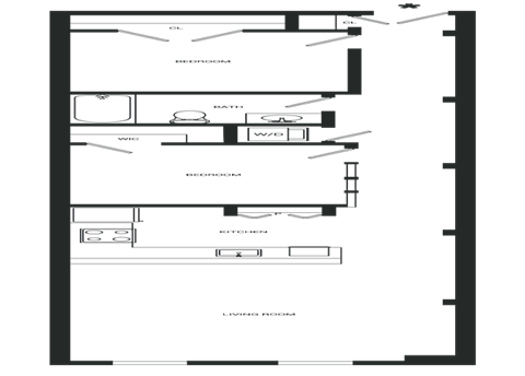 Prominence Floor Plan | 951 Sq. Ft. at Mayton Transfer Lofts, Petersburg, 23803